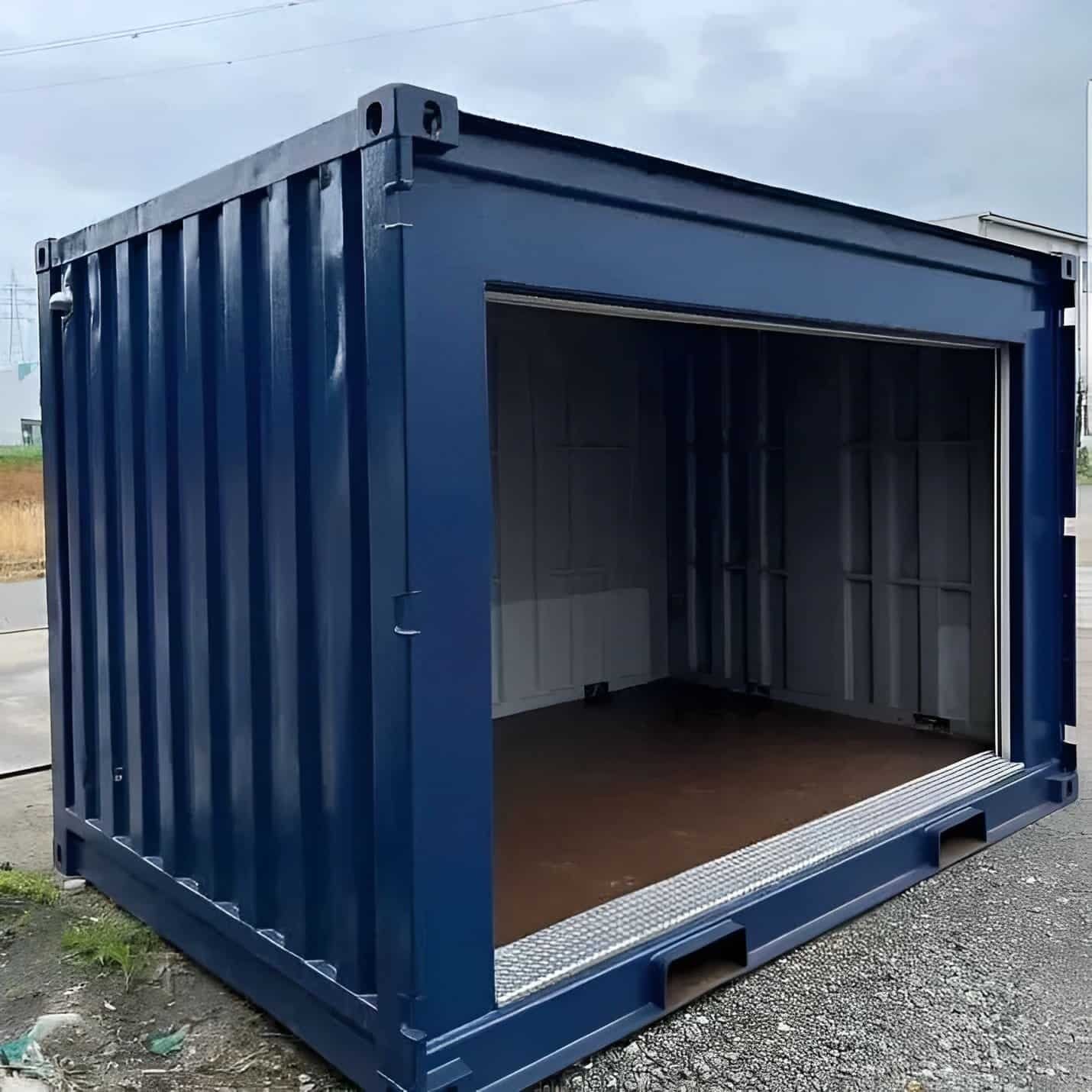 10ft Side Roll-Up Door Storage Container – Corten Steel, Weather-Resistant 2