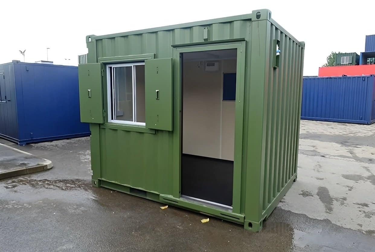 10ft Shipping Container Office – Portable Corten Steel Workspace Unit 2