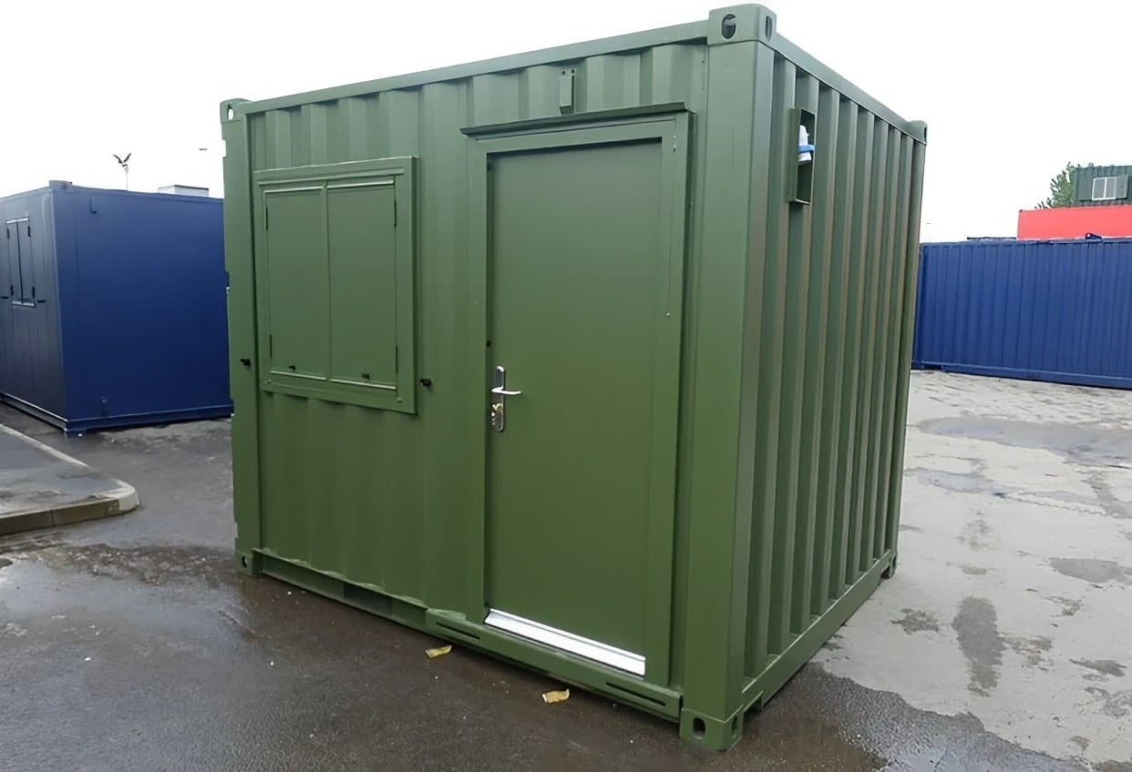 10ft Shipping Container Office – Portable Corten Steel Workspace Unit 3