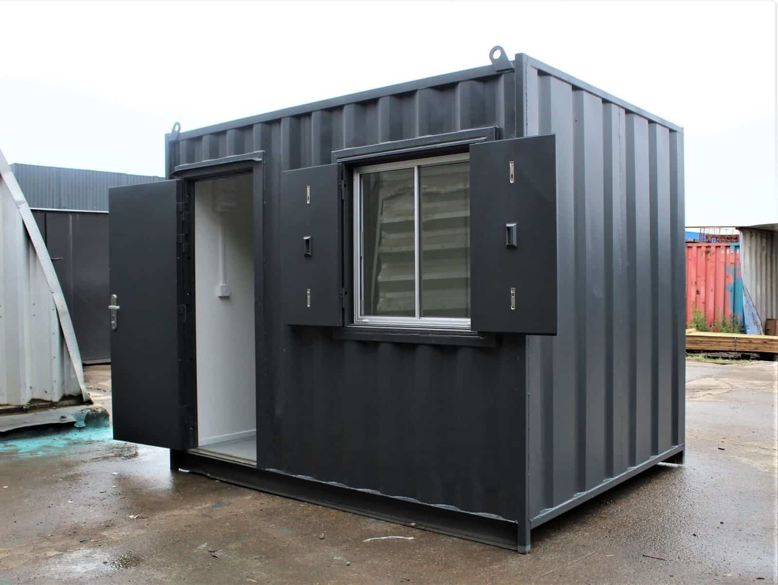 10ft Shipping Container Office – Portable Corten Steel Workspace Unit 8
