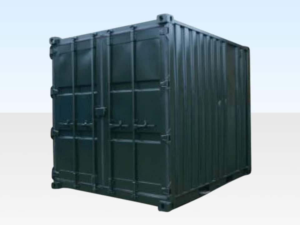 10ft x 8ft Cut Down Steel Storage Container – Used, Wind & Watertight