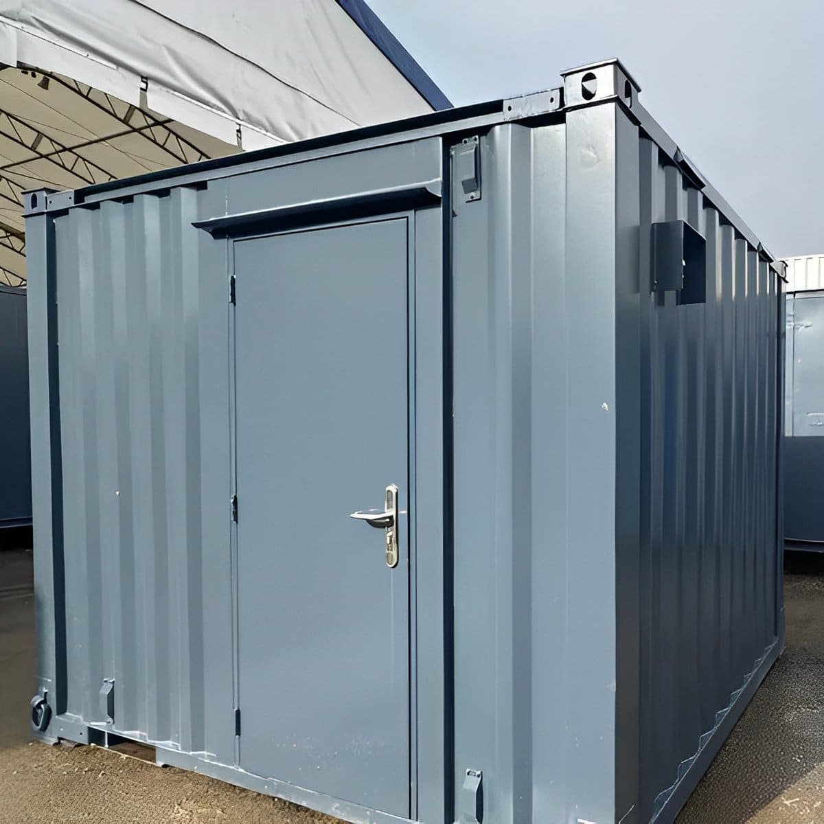 10ft x 8ft Portable Shipping Container Office – Anti-Vandal Steel Building 3