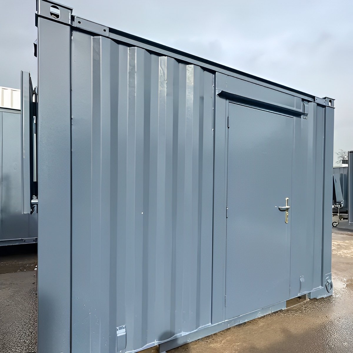 10ft x 8ft Portable Shipping Container Office – Anti-Vandal Steel Building 7