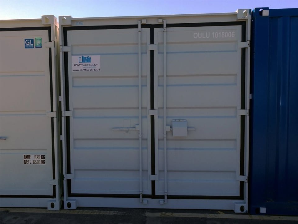 10ft x 8ft Wind & Watertight Steel Storage Container – Used, Forklift-Friendly 3