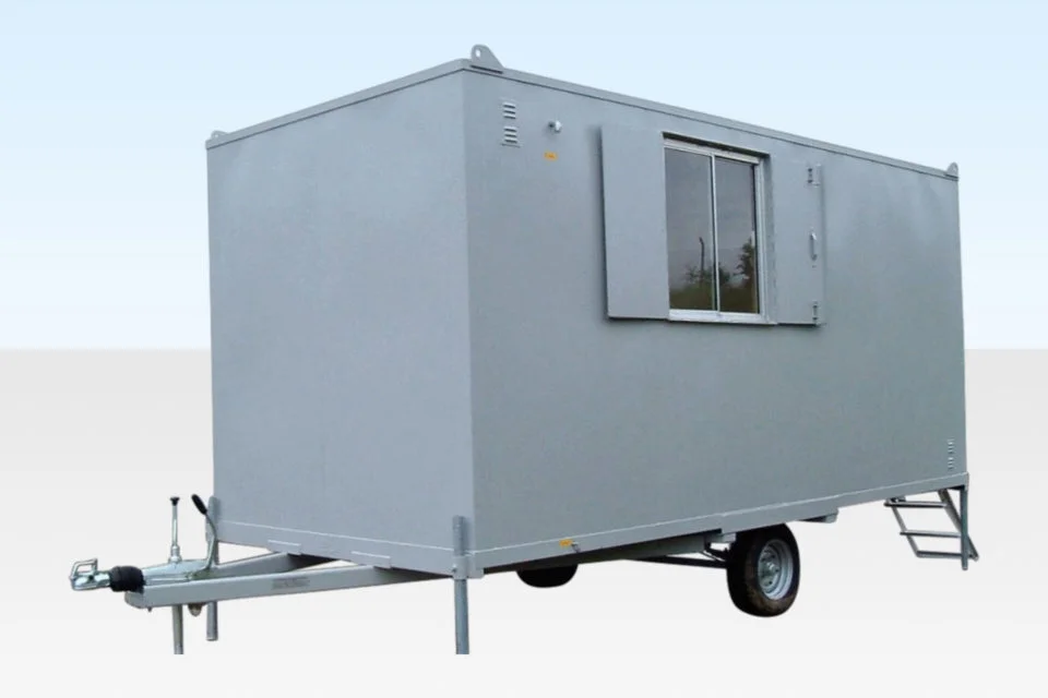 12Ft x 7Ft 6in Steel Mobile Anti-Vandal Office Cabin 2