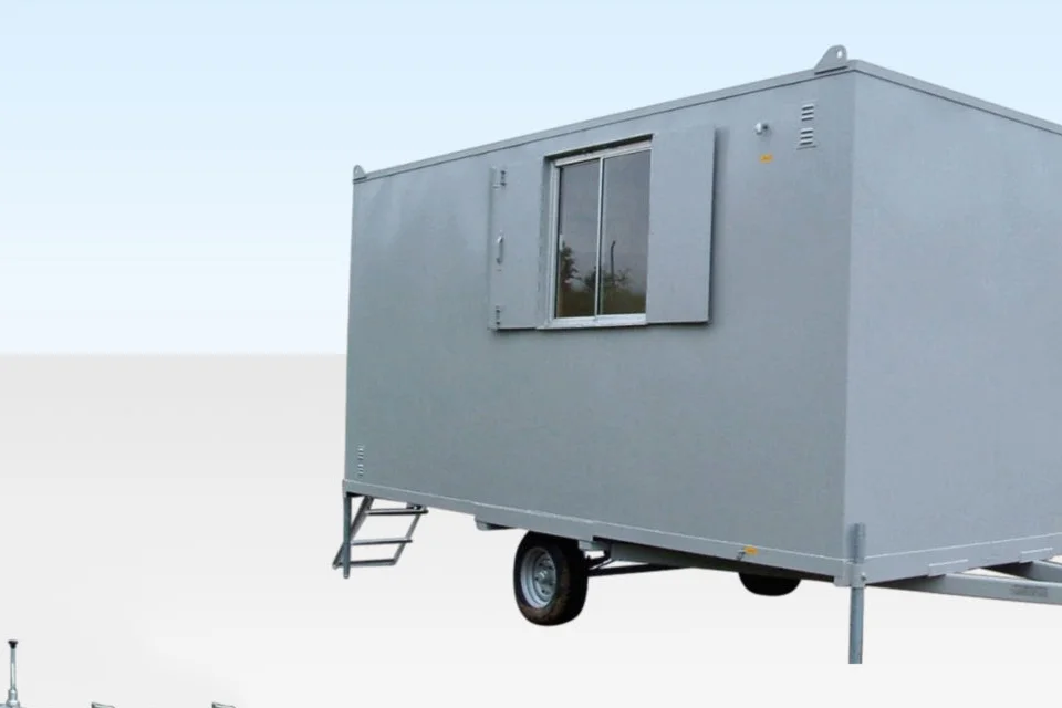 12Ft x 7Ft 6in Steel Mobile Anti-Vandal Office Cabin 4