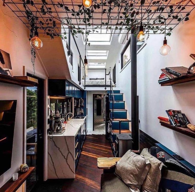 1bhk Duplex Container House, Tiny House, Container Home with Elegant Design and Spacious Outdoor Area for Families, Fully Furnished, Customizable 5