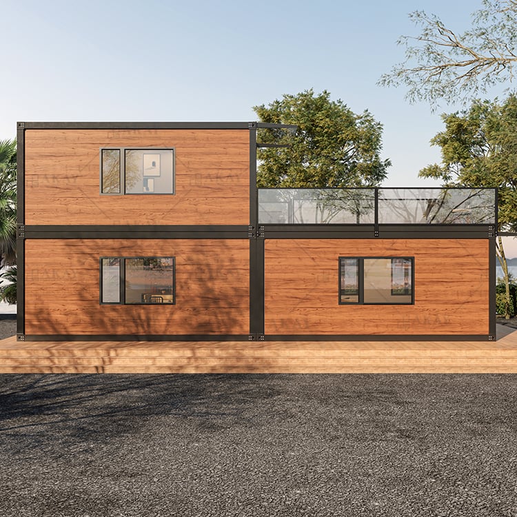 1BHK Duplex Prefab House with Rooftop Deck, Fully Furnished Modular Kitchen and Washroom Interiors, 592 sq. ft, Tiny House, Prefab Container House, Easy Setup 5