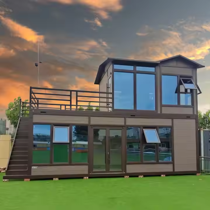 2 BHK, 2 &#8211; Storey Prefab Villa Tiny House: Family &#8211; Friendly, Sized, Eco &#8211; Friendly with Fully Functional Kitchen & Washroom, Sustainable Design and Modern Amenities 2