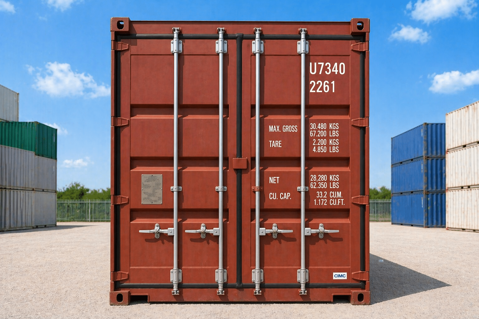 20ft Standard Wind and Watertight Shipping Container for Sale 3