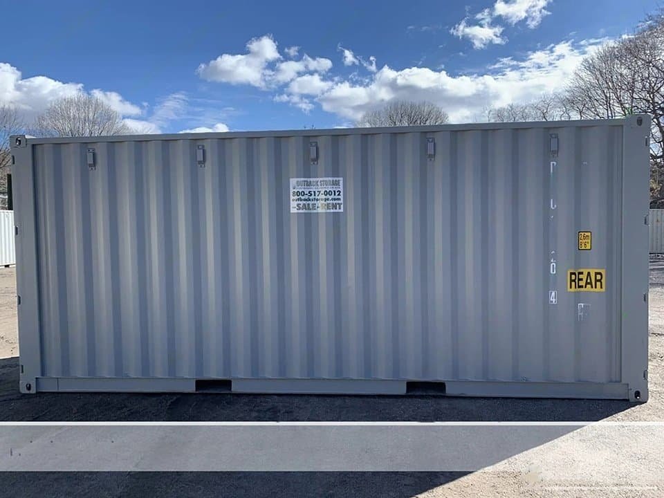20′ x 8′ x 8.5′ Tall – New Double Door Shipping/Storage Container – Gray 2