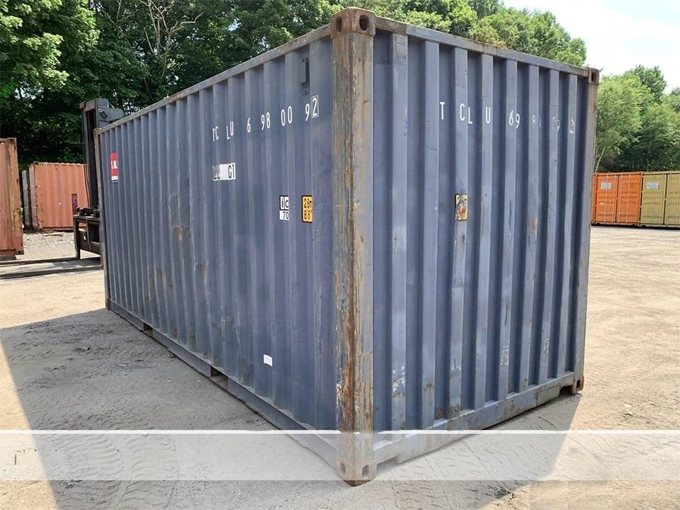 20′ x 8′ x 8.5′ Tall –Used Shipping / Storage Container-Wind and Watertight – Blue 2