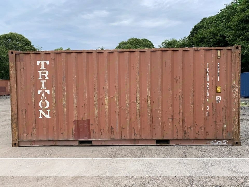 20′ x 8′ x 8.5′ Tall –Used Shipping / Storage Container-Wind and Watertight – BRICK 3