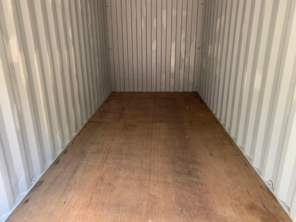 20′ x 8′ x 8.5′ Tall– Wind and Watertight Off Rent Used Shipping / Storage Container – Beige 4