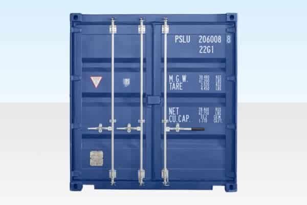 20ft Blue Shipping Container – One Trip | Secure Steel Storage, ISO Standard 3