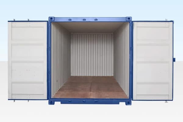 20ft Blue Shipping Container – One Trip | Secure Steel Storage, ISO Standard 4