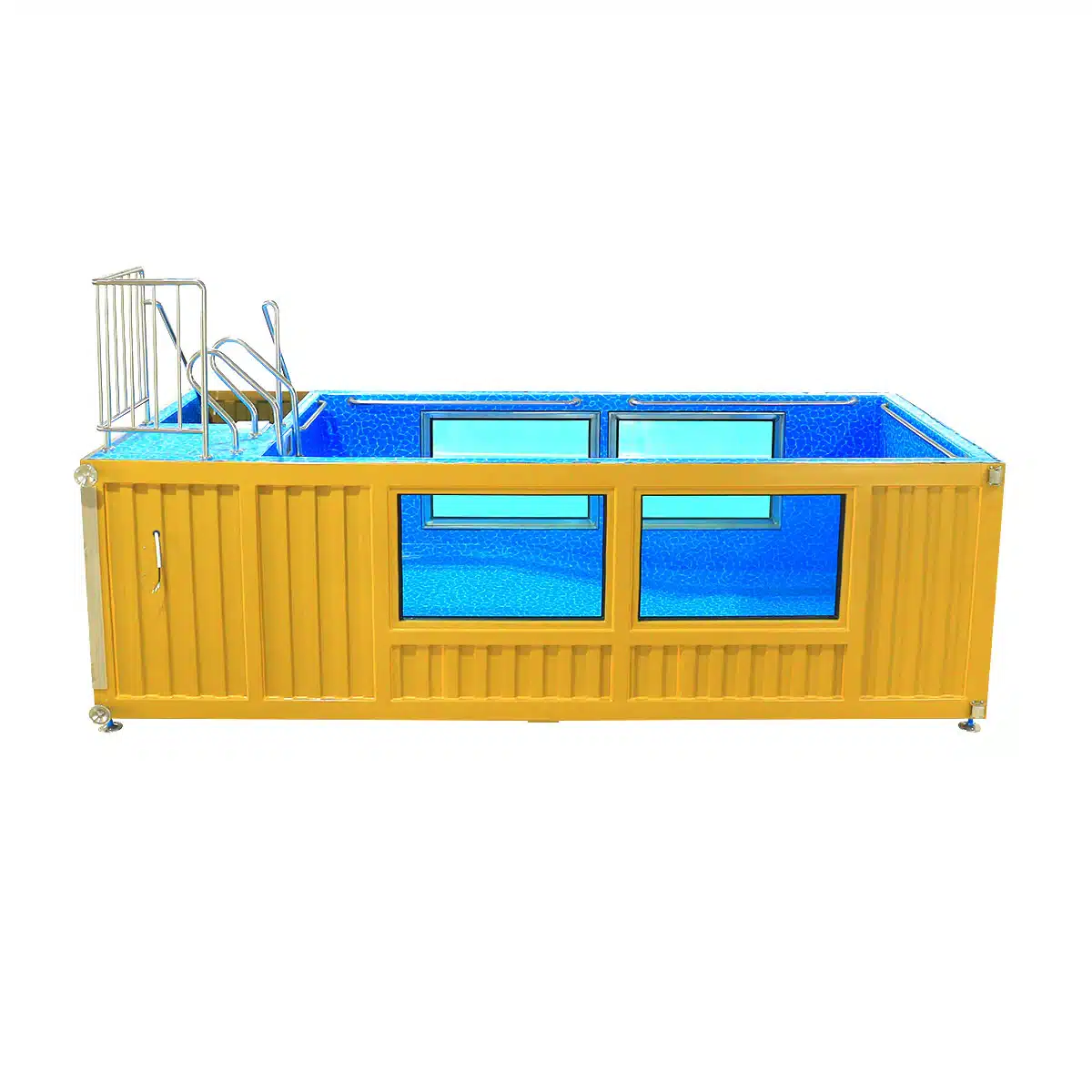 20ft Luxury Container Swimming Pool with Glass Viewing Panel 2
