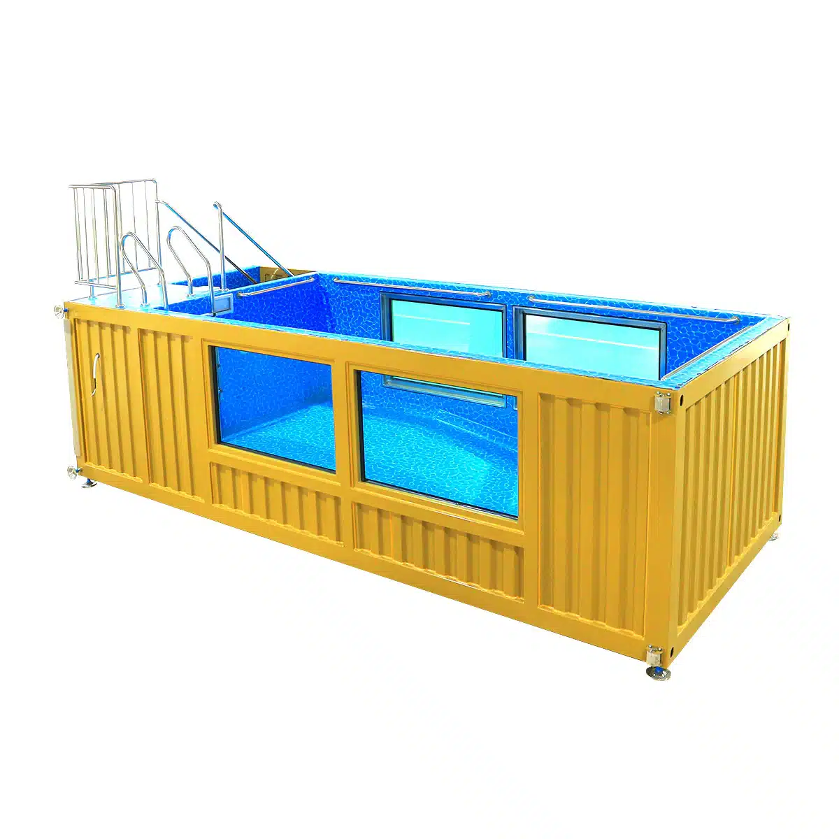 20ft Luxury Container Swimming Pool with Glass Viewing Panel 3
