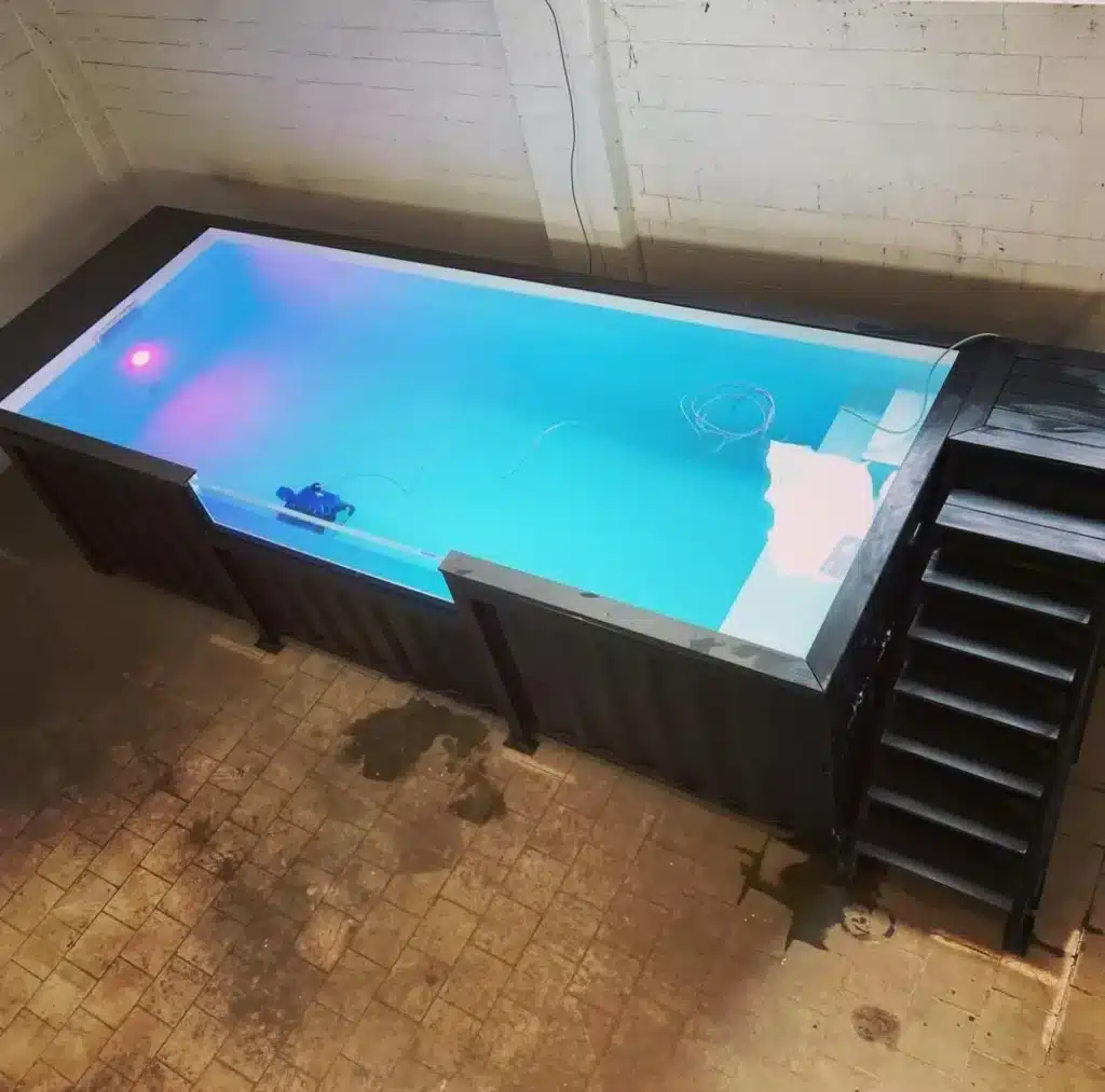 20ft Container Swimming Pool – Steel Container Pool with Filtration System 2