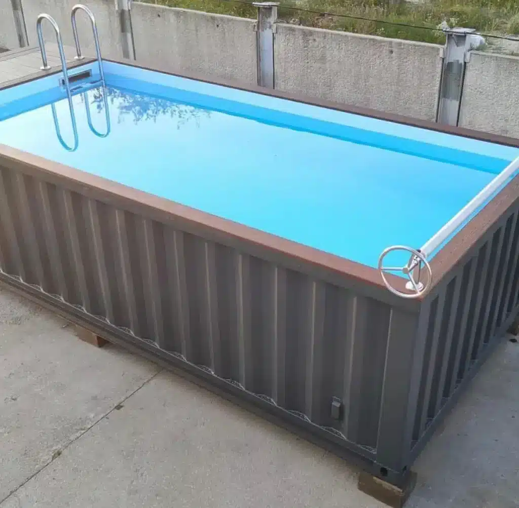 20ft Container Swimming Pool – Steel Container Pool with Filtration System 7