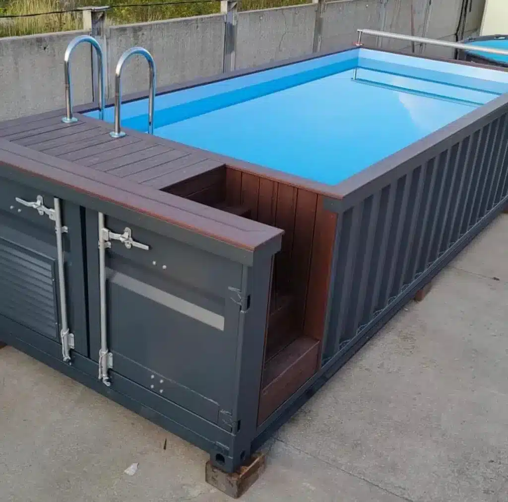 20ft Container Swimming Pool – Steel Container Pool with Filtration System 8