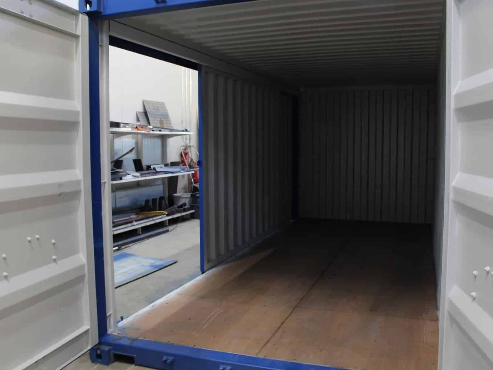 20ft High Cube Container (9′ 6″ high) suitable for IBC storage Sliding Door 3
