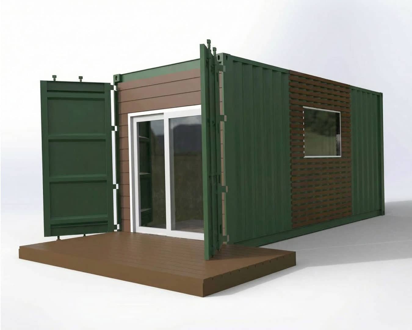 20FT Jack Hunting Container Cabin | Off-Grid Container Home with Kitchen & Rooftop Deck 2
