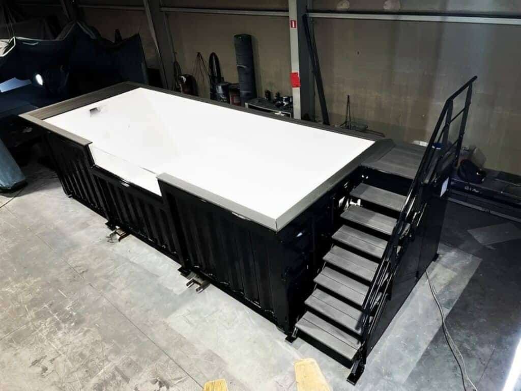 20ft Shipping Container Swimming Pool with Convenient Side Staircase 2