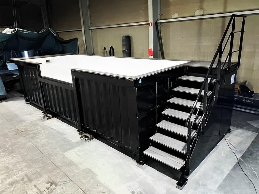 20ft Shipping Container Swimming Pool with Convenient Side Staircase 4