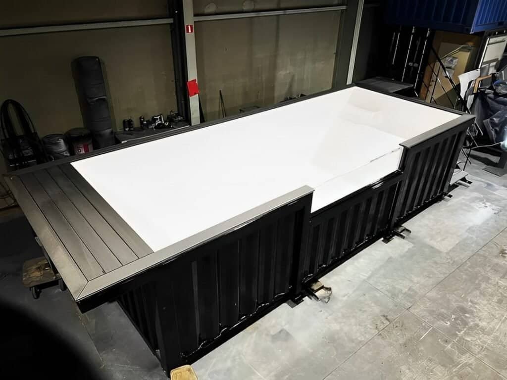 20ft Shipping Container Swimming Pool with Convenient Side Staircase 7