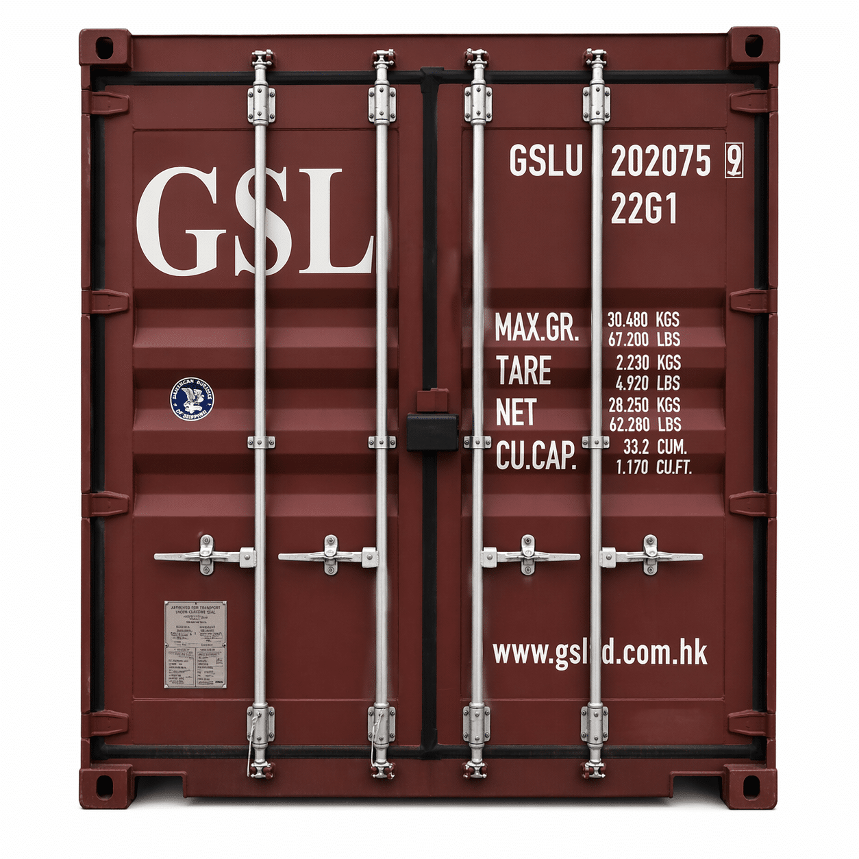20ft Cargo-Worthy Shipping Container Dry Van for Sale 2