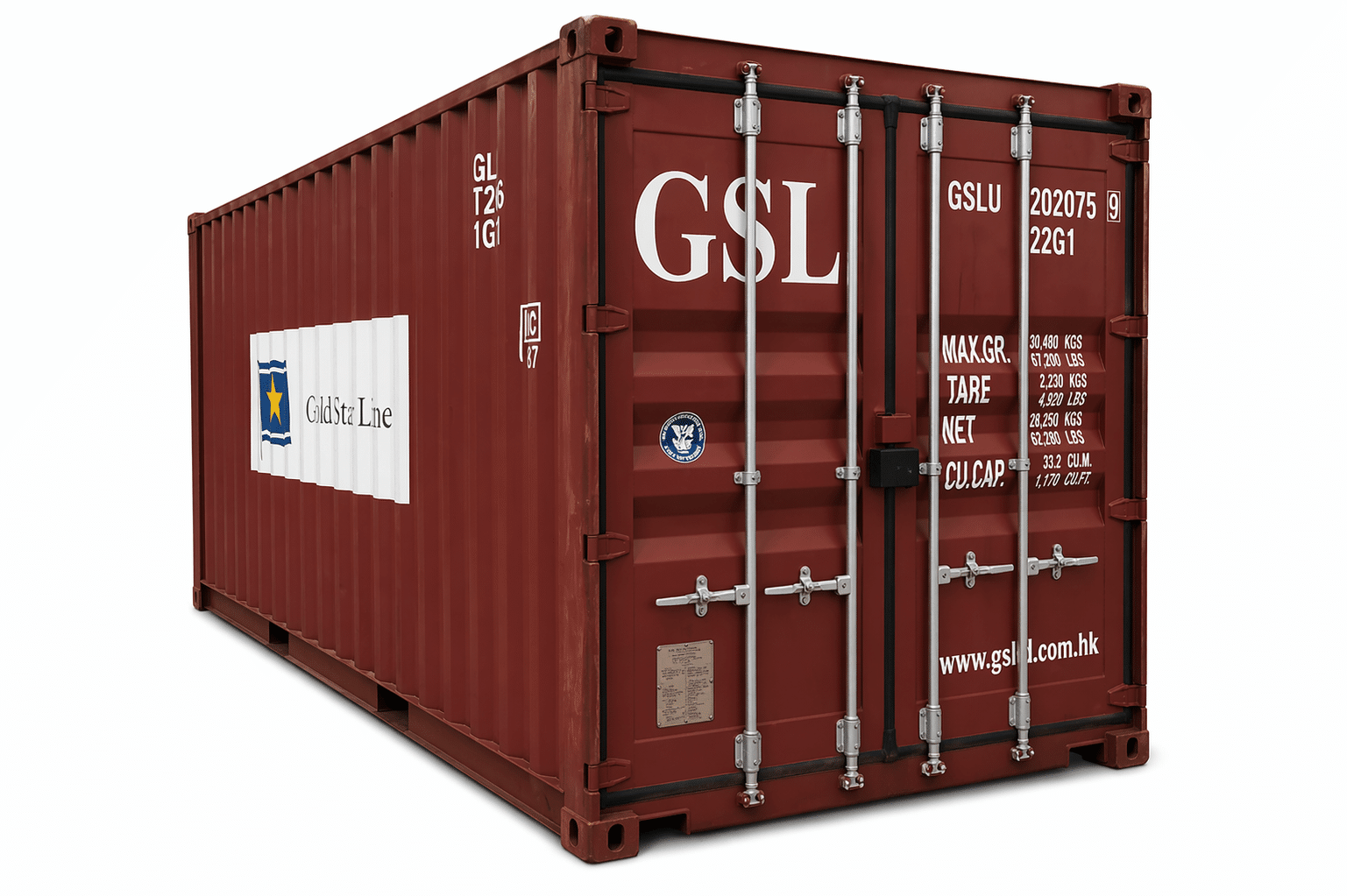 20ft Cargo-Worthy Shipping Container Dry Van for Sale 3
