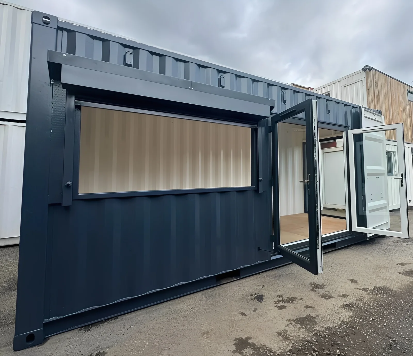 20ft x 8ft Custom Shipping Container Conversion – Portable Building 2
