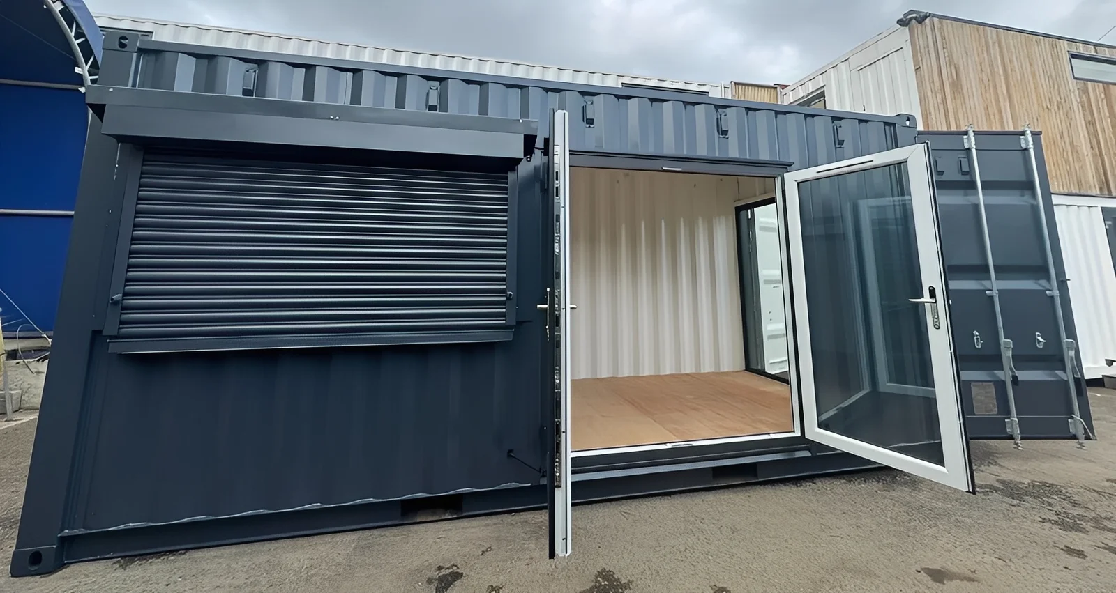 20ft x 8ft Custom Shipping Container Conversion – Portable Building 5
