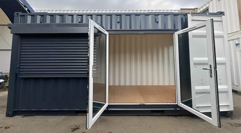 20ft x 8ft Custom Shipping Container Conversion – Portable Building 8