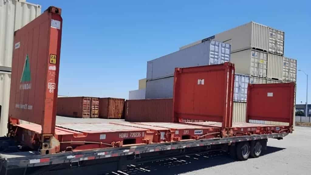 20Ft X 8Ft Used Flat Rack Shipping Containers 2