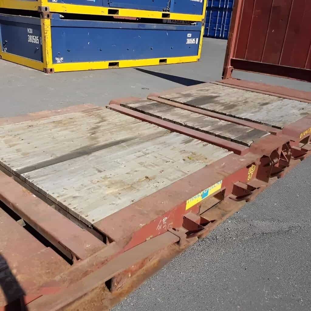 20Ft X 8Ft Used Flat Rack Shipping Containers 5