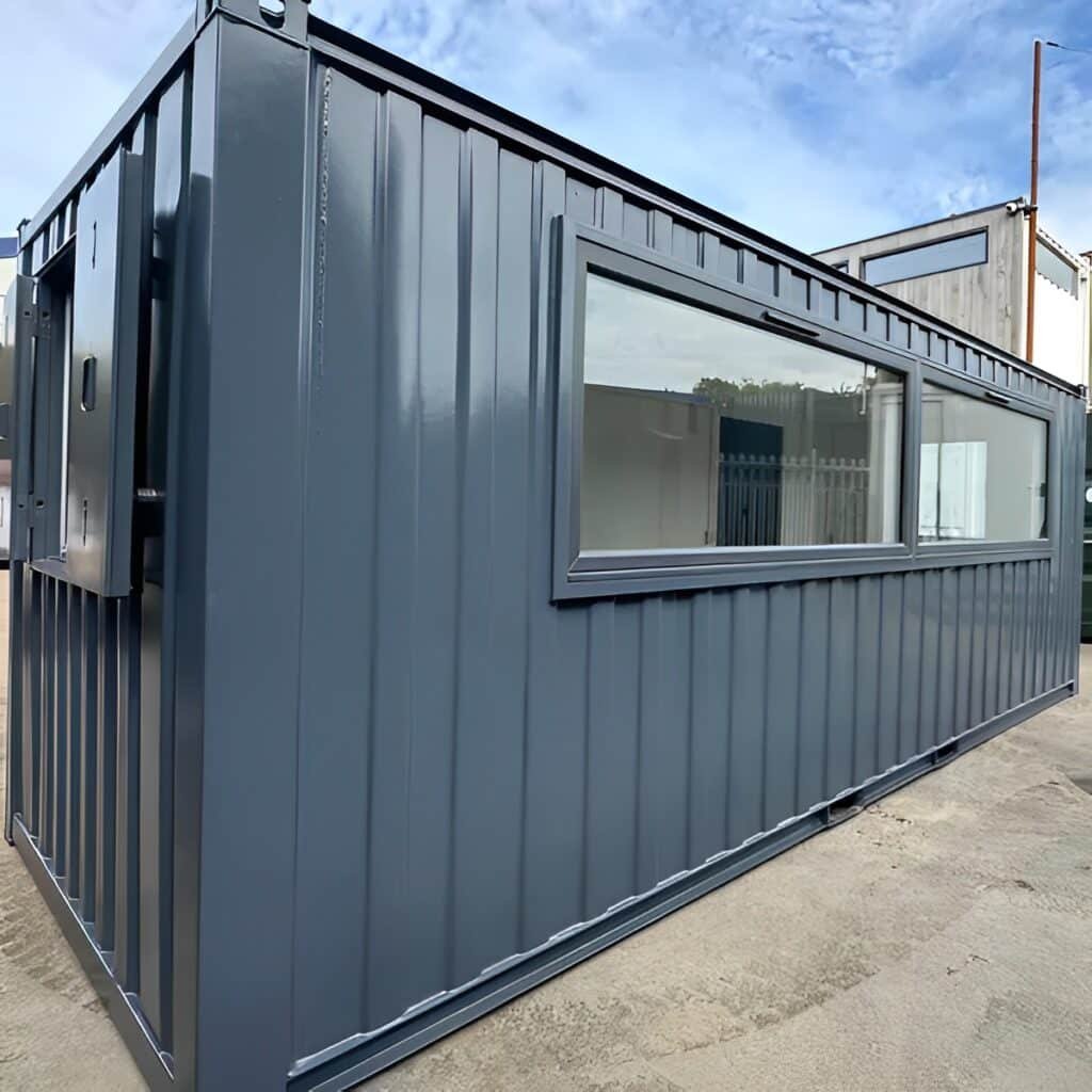 21ft x 8ft Custom Cabin Office / Canteen | Picture Windows | Portable Building 5