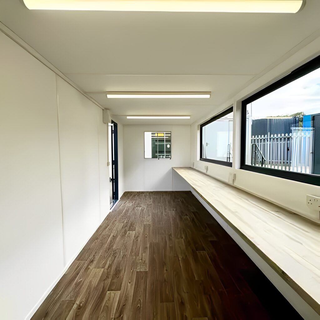 21ft x 8ft Custom Cabin Office / Canteen | Picture Windows | Portable Building 8