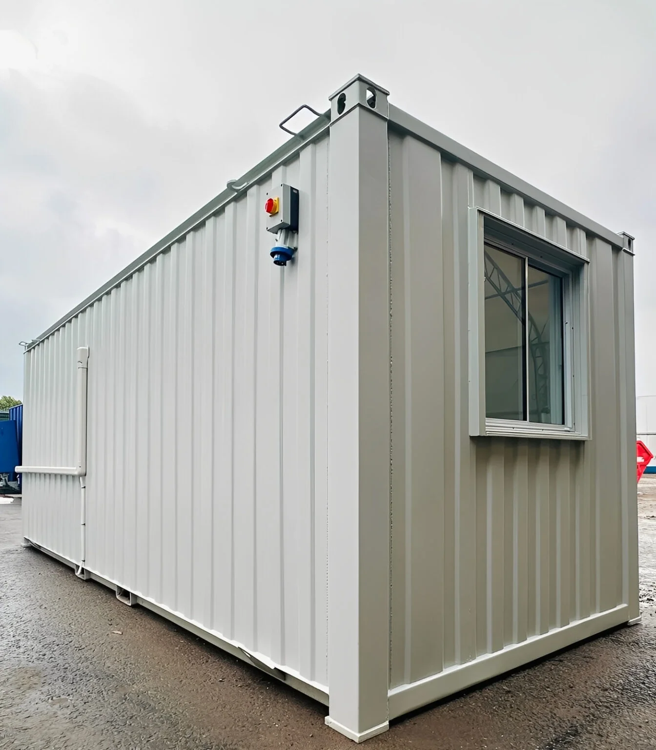 21ft x 8ft Custom Office Cabin – Refurbished Portable Building with A/C & Glazed Door 6