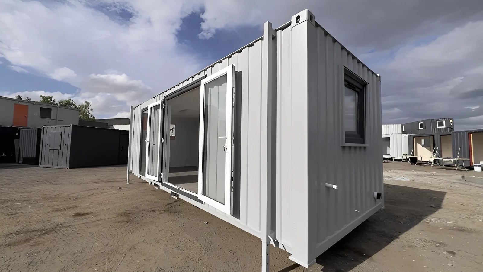 24ft x 9ft Site Office with Toilet – Sales Office / Marketing Suite / Portable Site Cabin 2