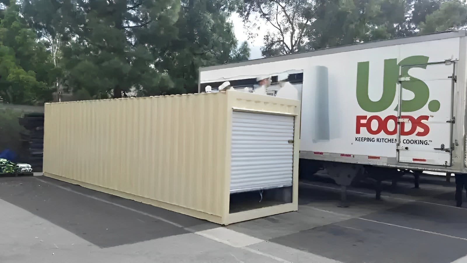 30ft Roll-Up Door Shipping Container 2