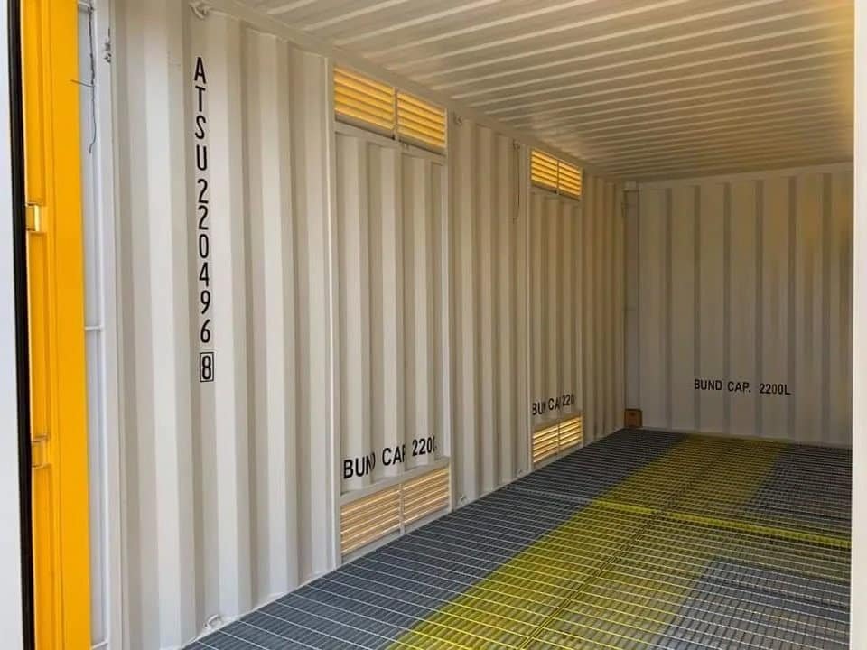 30ft x 8ft Shipping Container – One Trip – Yellow 2
