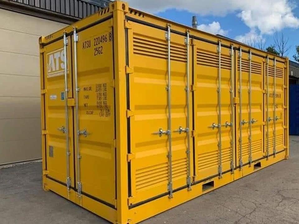 30ft x 8ft Shipping Container – One Trip – Yellow 3