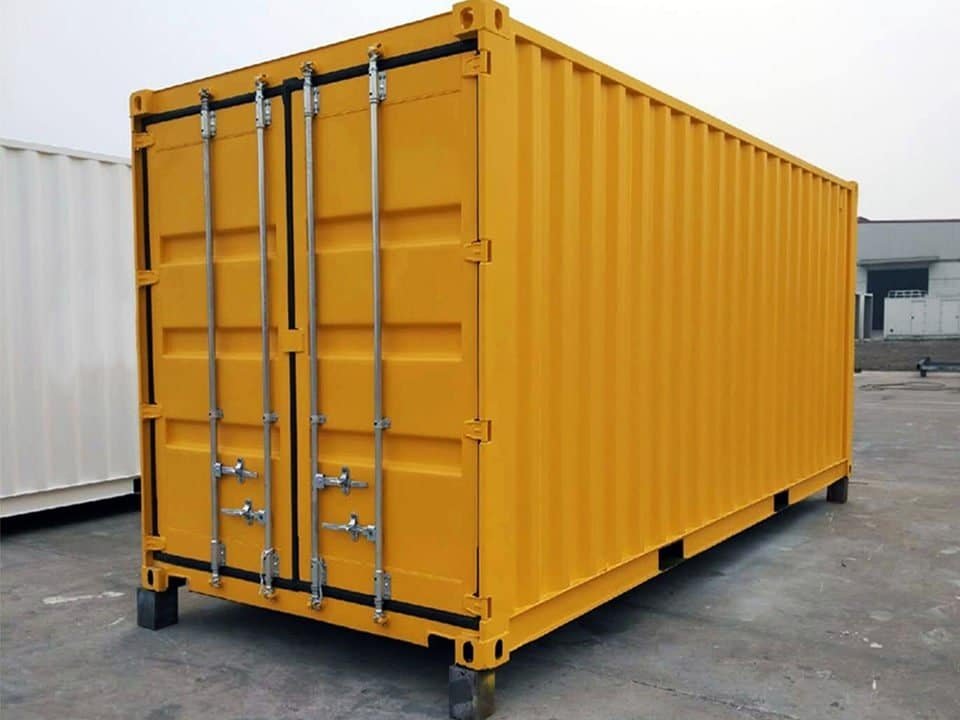30ft x 8ft Shipping Container – One Trip – Yellow 4