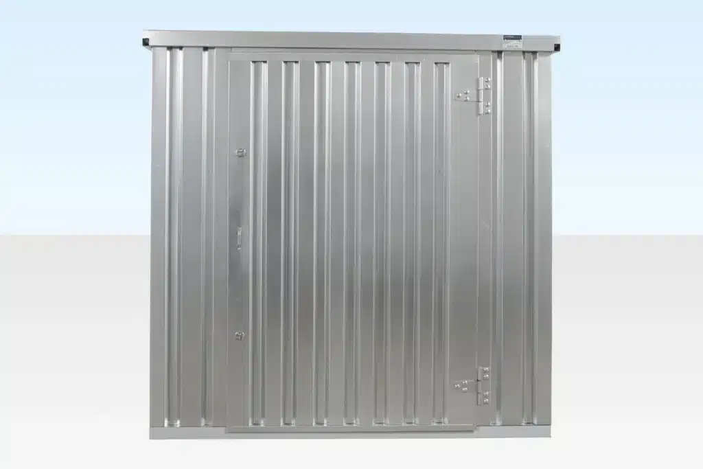 3M X 2.1M Flat Pack Storage Container – Galvanised 3
