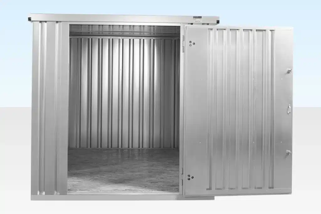 3M X 2.1M Flat Pack Storage Container – Galvanised 5