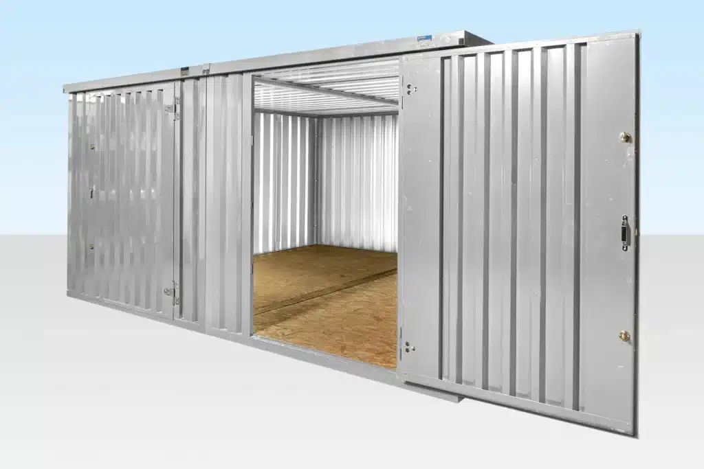 3M X 4.2M Side Linked Flat Pack Container Bundle (Galvanised) 3