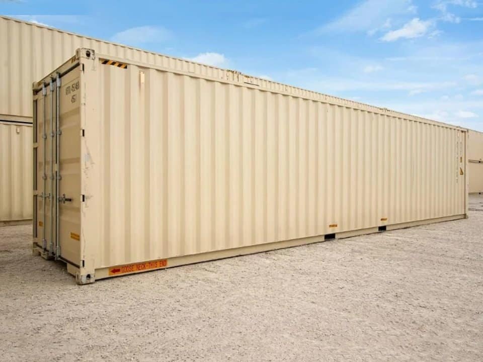 40′ High Cube New 1-Trip Double Door Steel Shipping Container 3