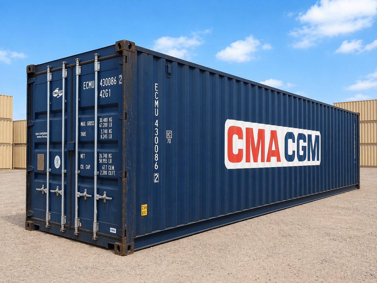 40ft Standard Wind and Watertight Shipping Container for Sale 3
